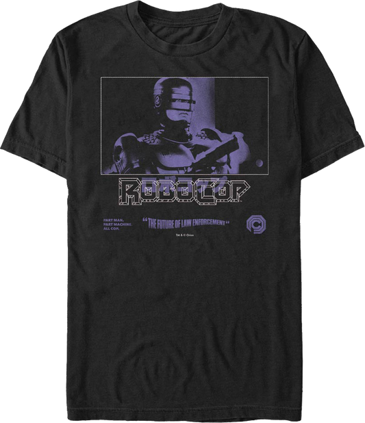 Purple Photo Robocop T-Shirt