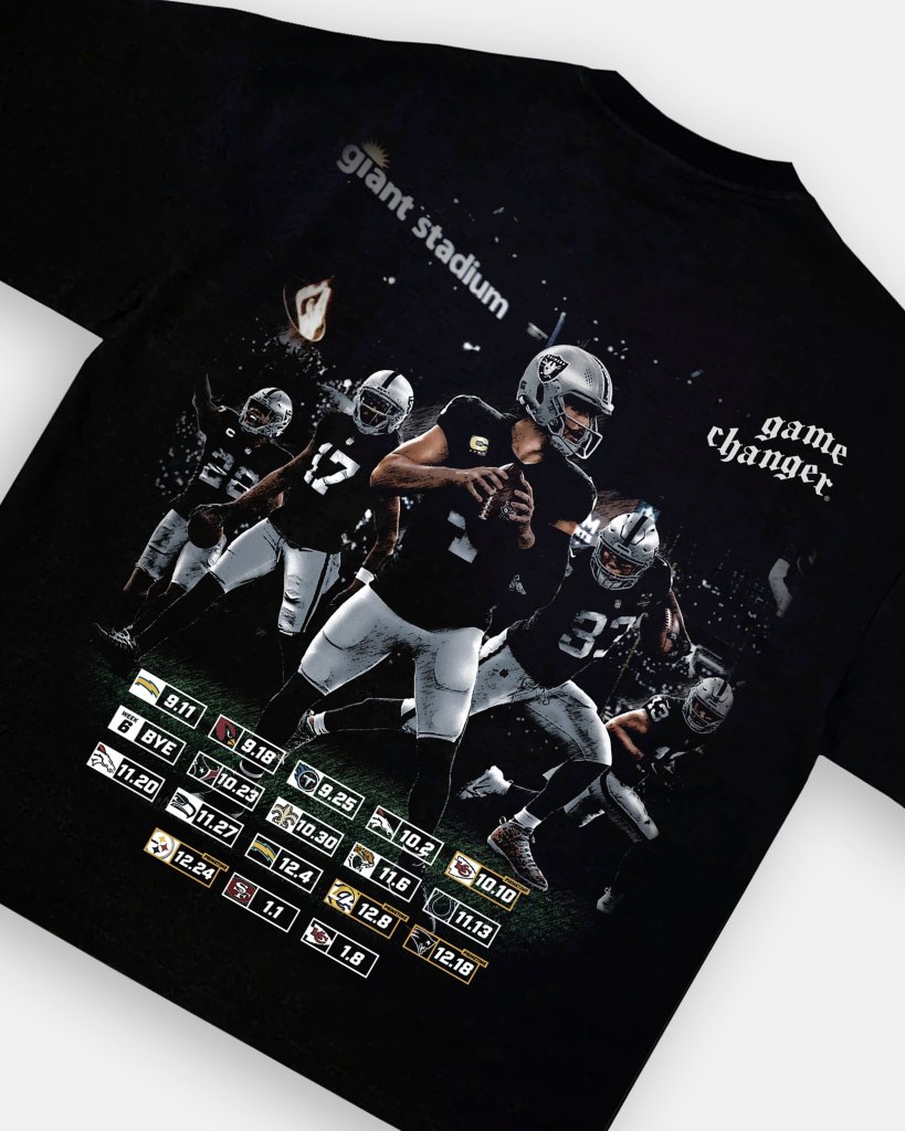 RAIDERS VINTAGE TEE (CUSTOM ORDER WITH BACK) - [DS] Style001