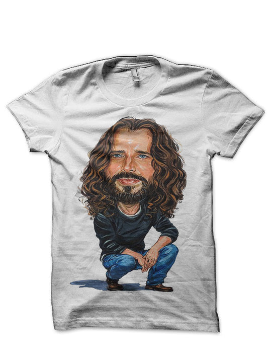 Chris Cornell Audioslave White T-Shirt