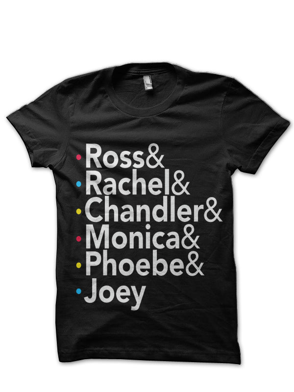 Friends Tv Show Black T-Shirt