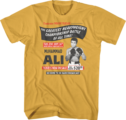 Rumble In The Jungle Poster Muhammad Ali T-Shirt