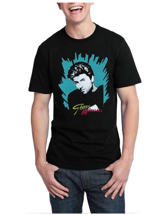 George Michael Black T-Shiry