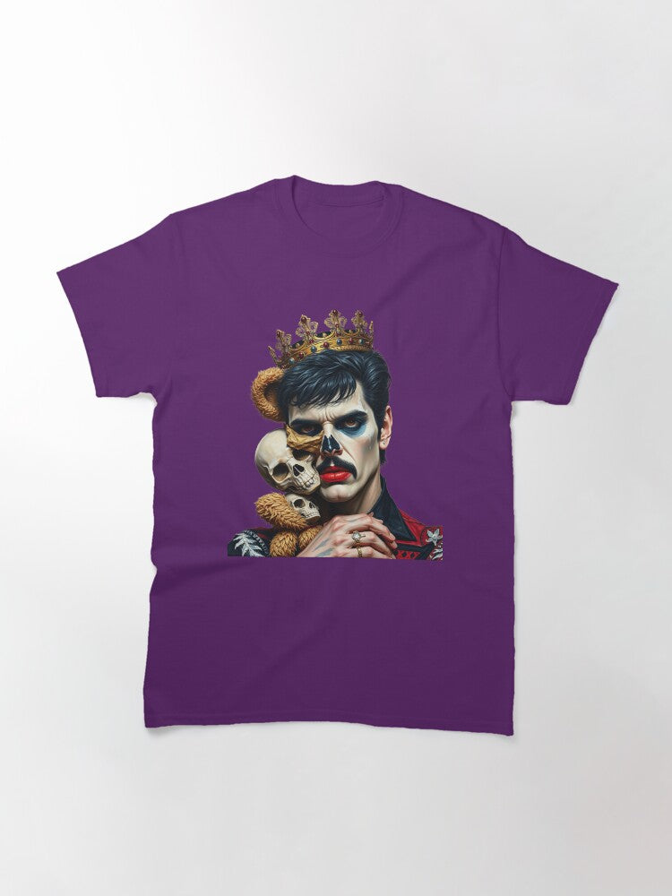 Freddie Mercury, Royal crown with skull, Queen, cool design Classic T-Shirt