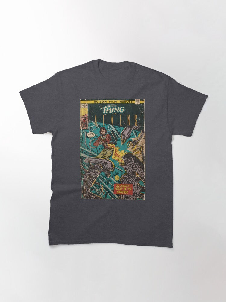 Thing vs. Aliens fan art comic cover Classic T-Shirt