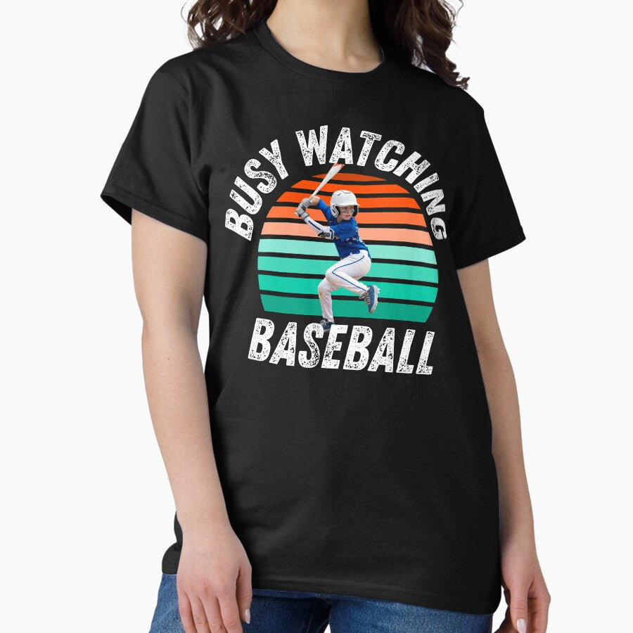 Busy Watching Baseball Novelty Gift Classic T-Shirt