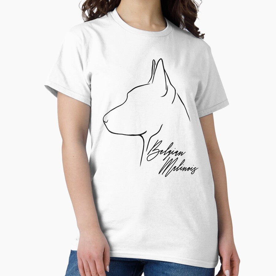 Belgian Malinois Dog Dog Profile Classic T Shirt