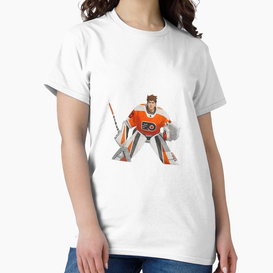 carter hart hockey cartoon art no. 1 Classic T-Shirt