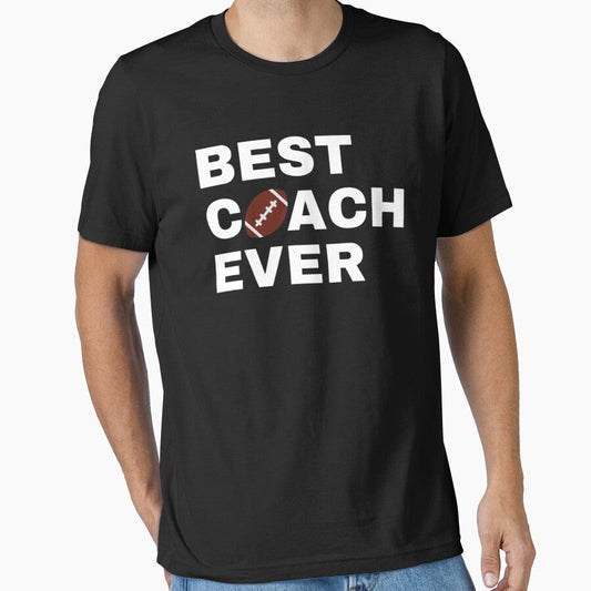 Best Coach Ever Football - White Essential T-Shirt