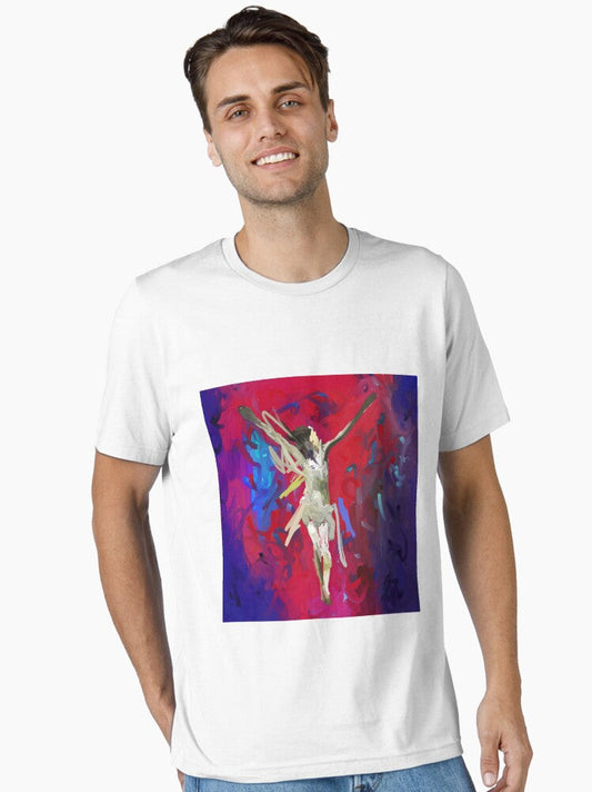 Crucifixion of Jesus an abstract art | Abstract art of Jesus Crucifixion | Jesus Christ crucified | abstract art Essential T-Shirt