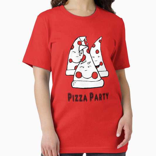 black and white pizza pie party Essential T-Shirt