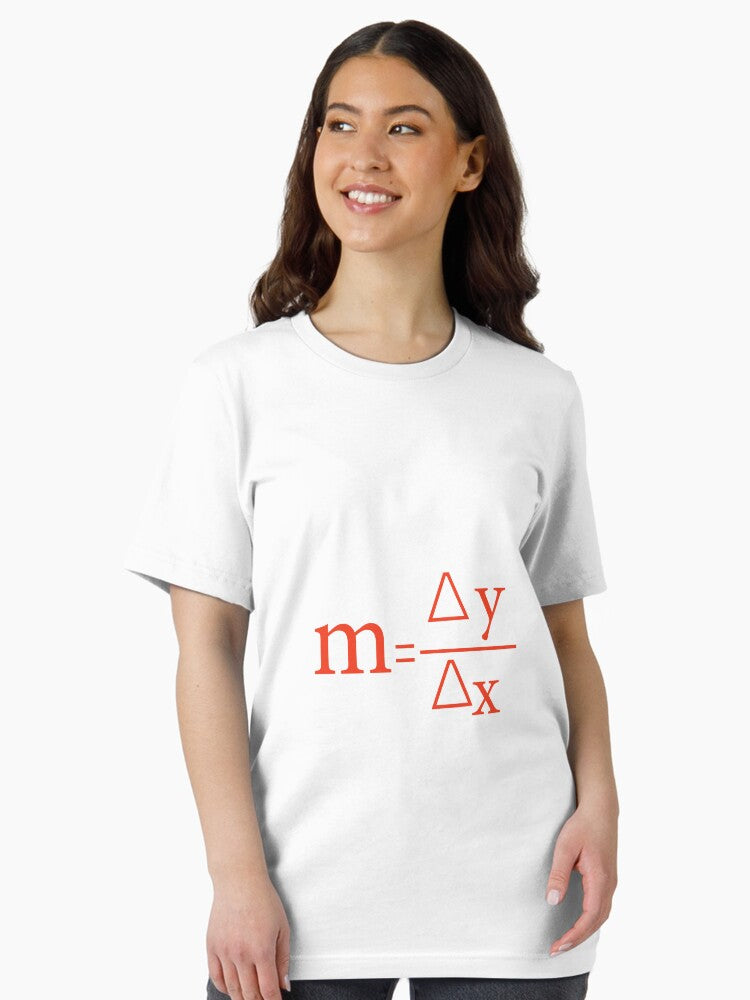 delta y over delta x. slope of a line math poster Essential T-Shirt