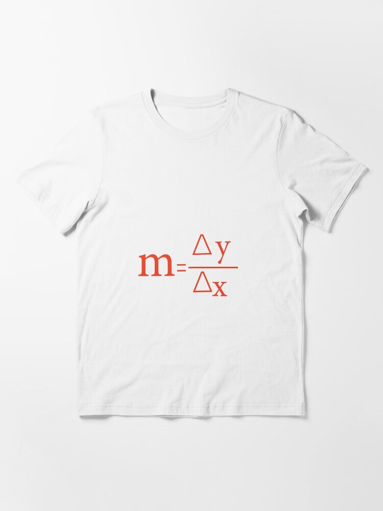 delta y over delta x. slope of a line math poster Essential T-Shirt