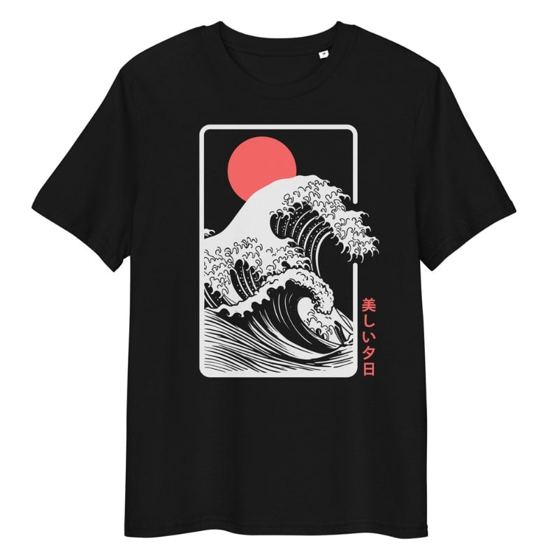 Japanese Tee Shirt - Sunset Kanagawa