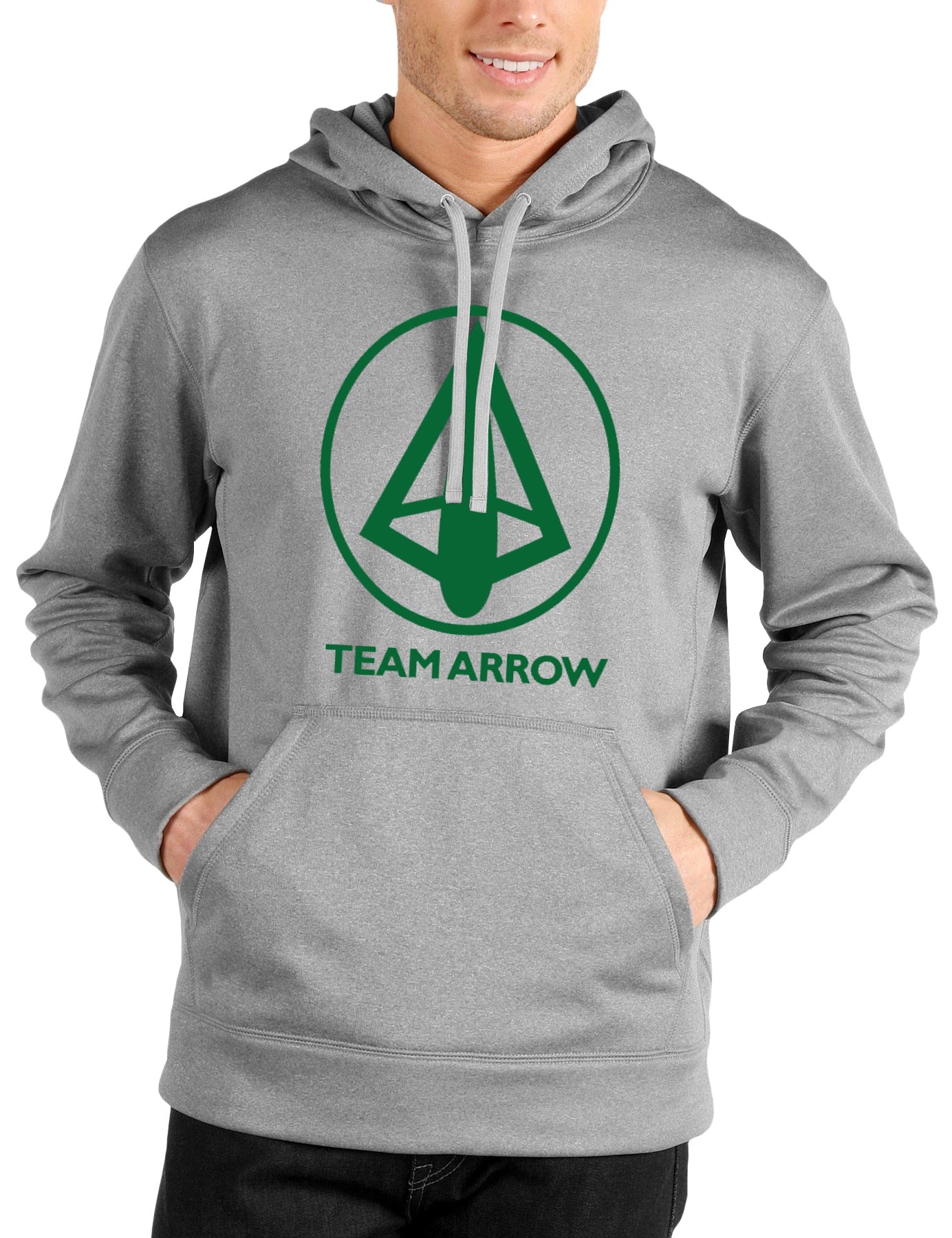 Team Arrow Grey Hoodie Style001