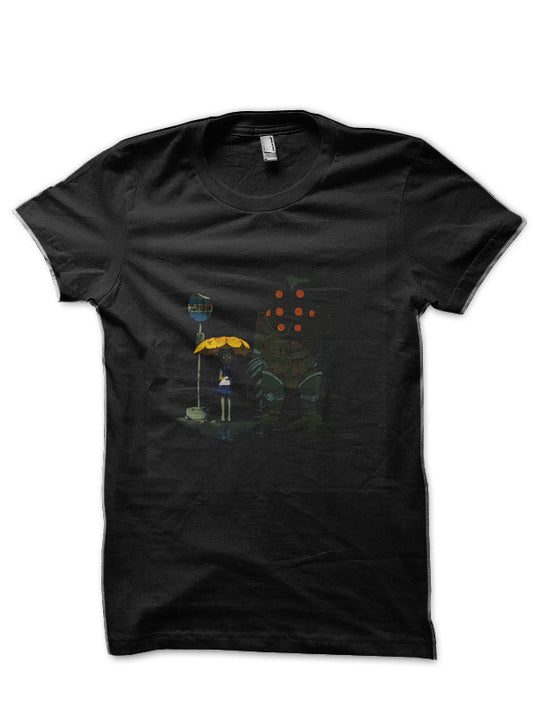 Bioshock Big Friend Black Half Sleeve T-Shirt