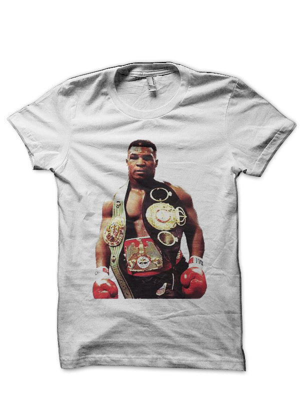 Iron Mike Tyson White T-Shirt