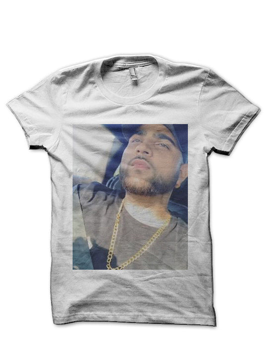 Karan Aujla White Half Sleeve T-Shirt Style001