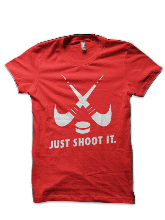 Just Shoot It Nike Half Sleeve T-Shirt