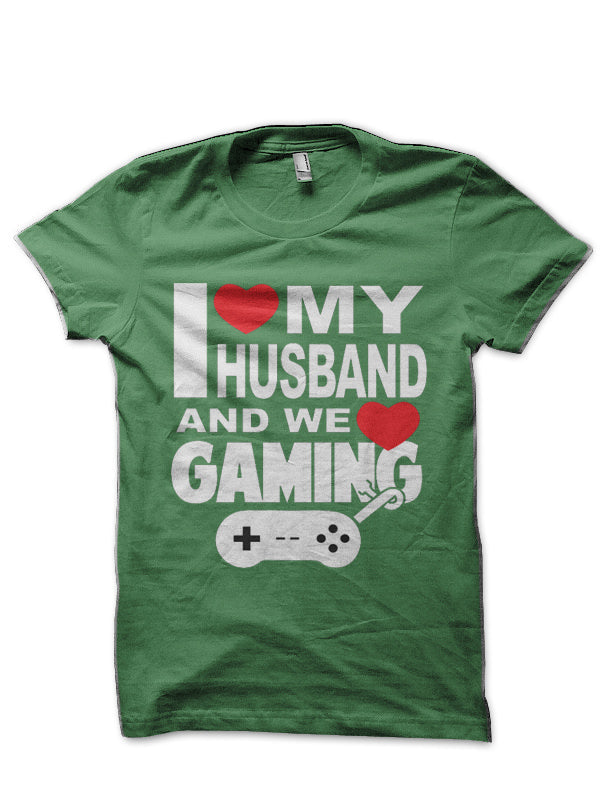 Bullet for My Valentine Love my husband and we love gaming Half Sleeve T-Shirt