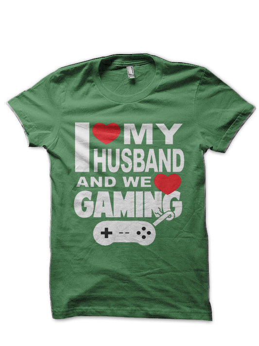 Bullet for My Valentine Love my husband and we love gaming Half Sleeve T-Shirt