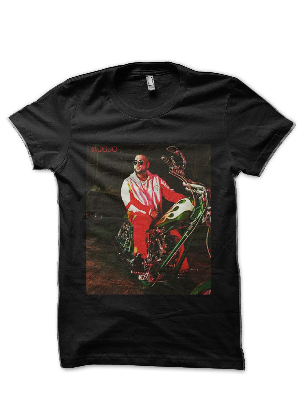 Karan Aujla Black Half Sleeve T-Shirt