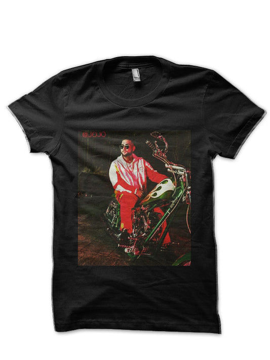 Karan Aujla Black Half Sleeve T-Shirt