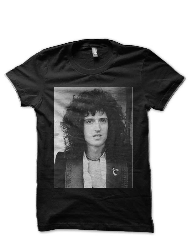 Brian May Black  Half Sleeve T-Shirt Style001