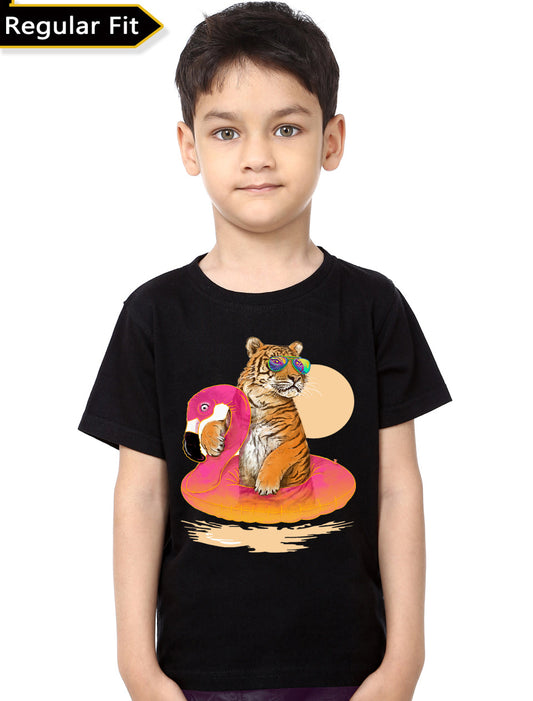 Chilling Tiger Kids T-Shirt