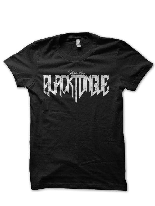 Black Tongue Half Sleeve T-Shirt Style001