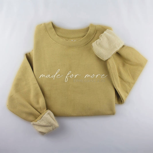 Embroidered Made for More Sweatshirt