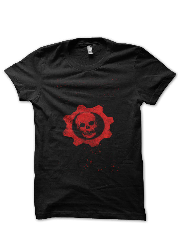 Gears of war Black Half Sleeve T-Shirt Style003