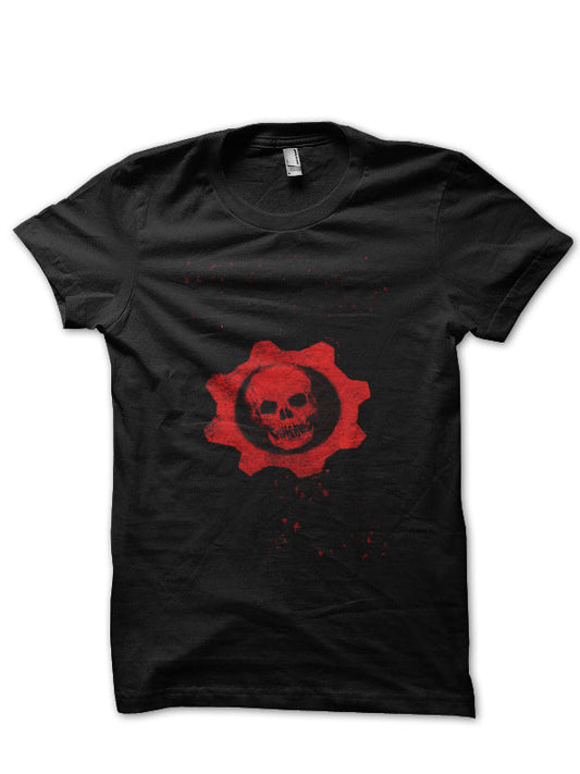 Gears of war Black Half Sleeve T-Shirt Style003