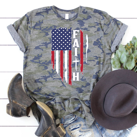American Faith Tee Style001