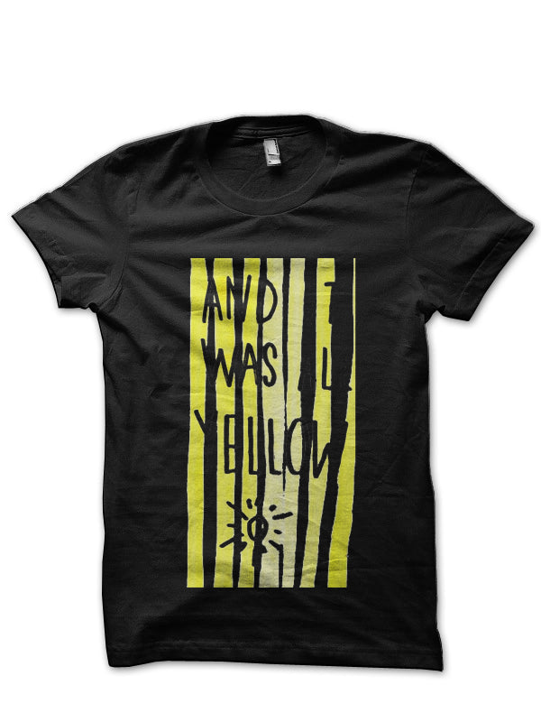 Coldplay Music Tapestries Black T-Shirt