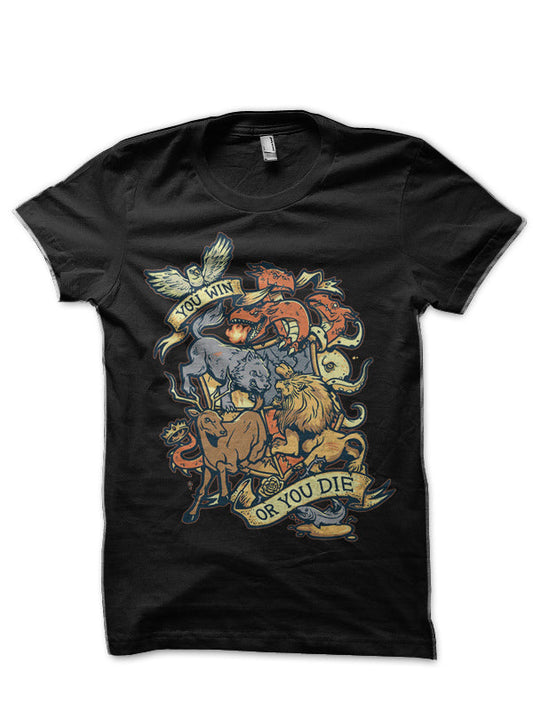 Game Of Thrones Black T-Shirt Style003